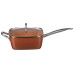 Новітня кухонна сенсація: сковорода-фритюрниця Copper Cook Deep Square Pan 24 см 1499G